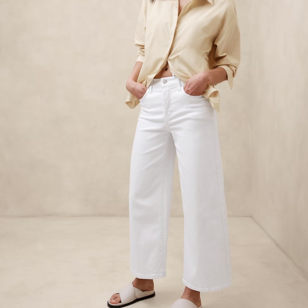 Banana Republic Factory HIGH-RISE WIDE-LEG CROPPED JEAN